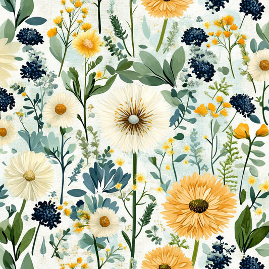 Spring Dandelions Pattern 5 Quilting Cotton Fabric