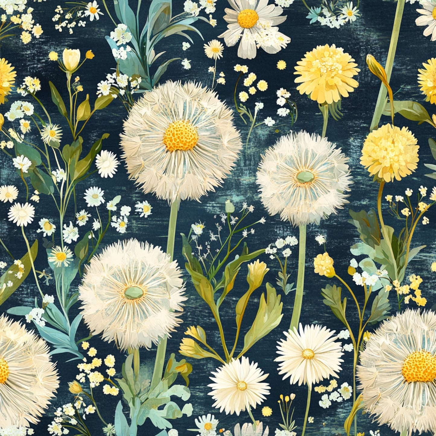Spring Dandelions Pattern 6 Quilting Cotton Fabric