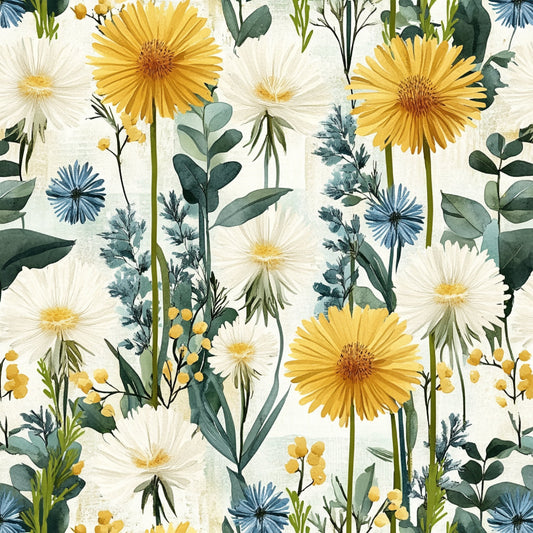 Spring Dandelions Pattern 7 Quilting Cotton Fabric