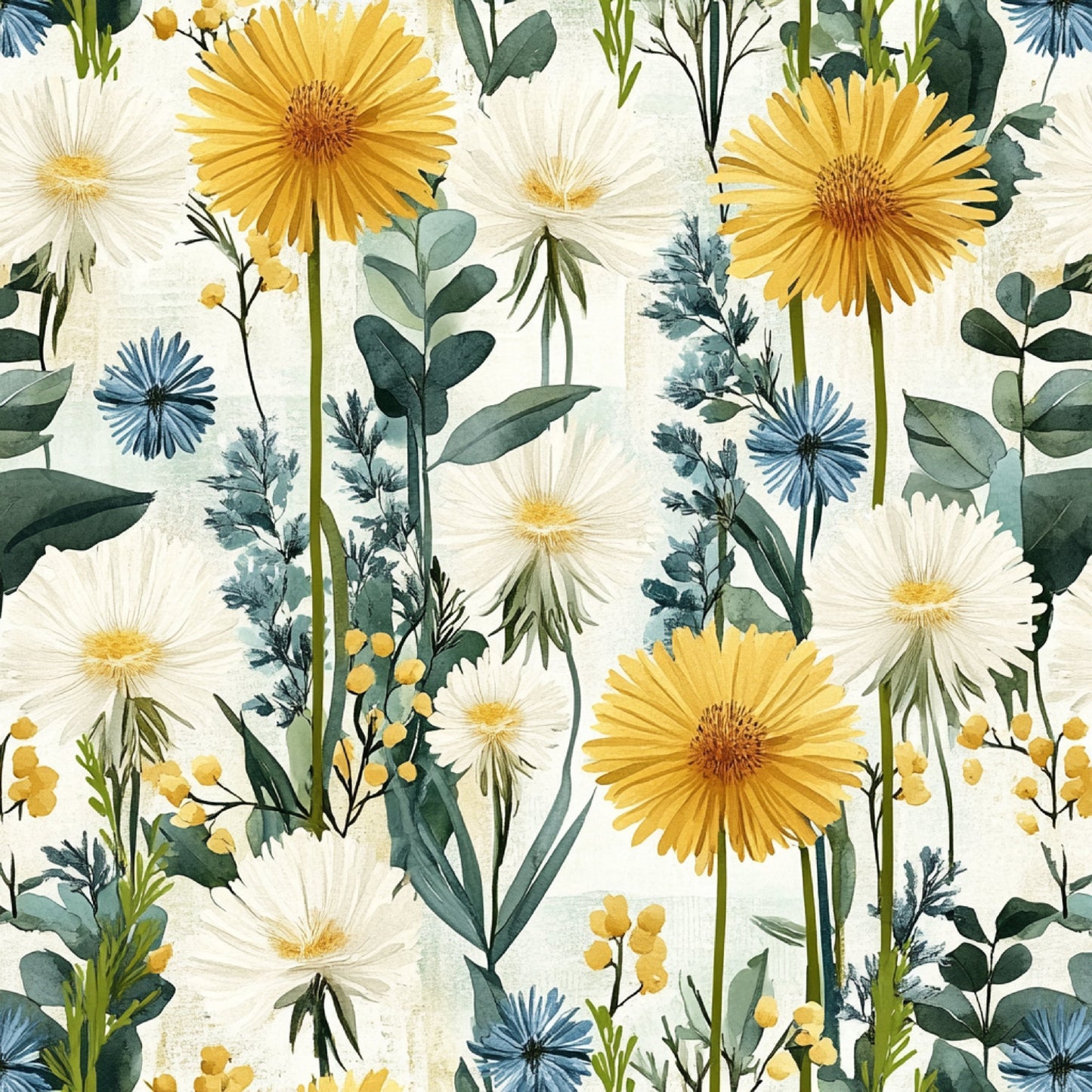 Spring Dandelions Pattern 7 Quilting Cotton Fabric