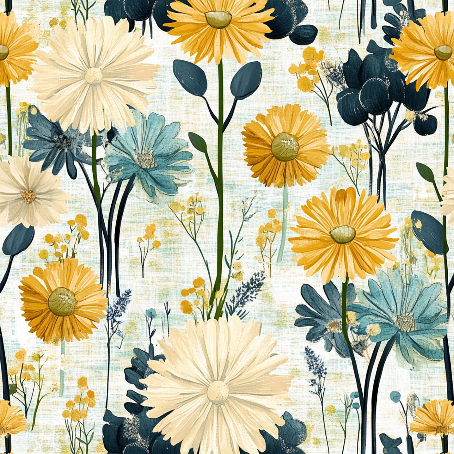 Spring Dandelions Pattern 8 Quilting Cotton Fabric