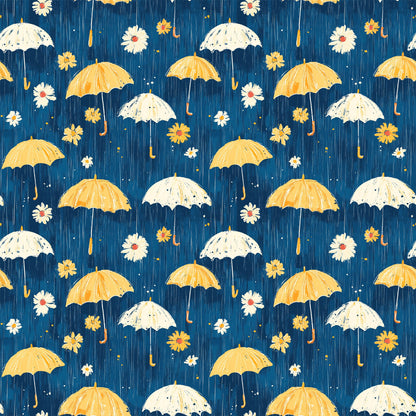 Spring Rain Umbrellas Pattern 5 Quilting Cotton Fabric