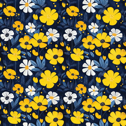 Spring Rain Umbrellas Pattern 6 Quilting Cotton Fabric