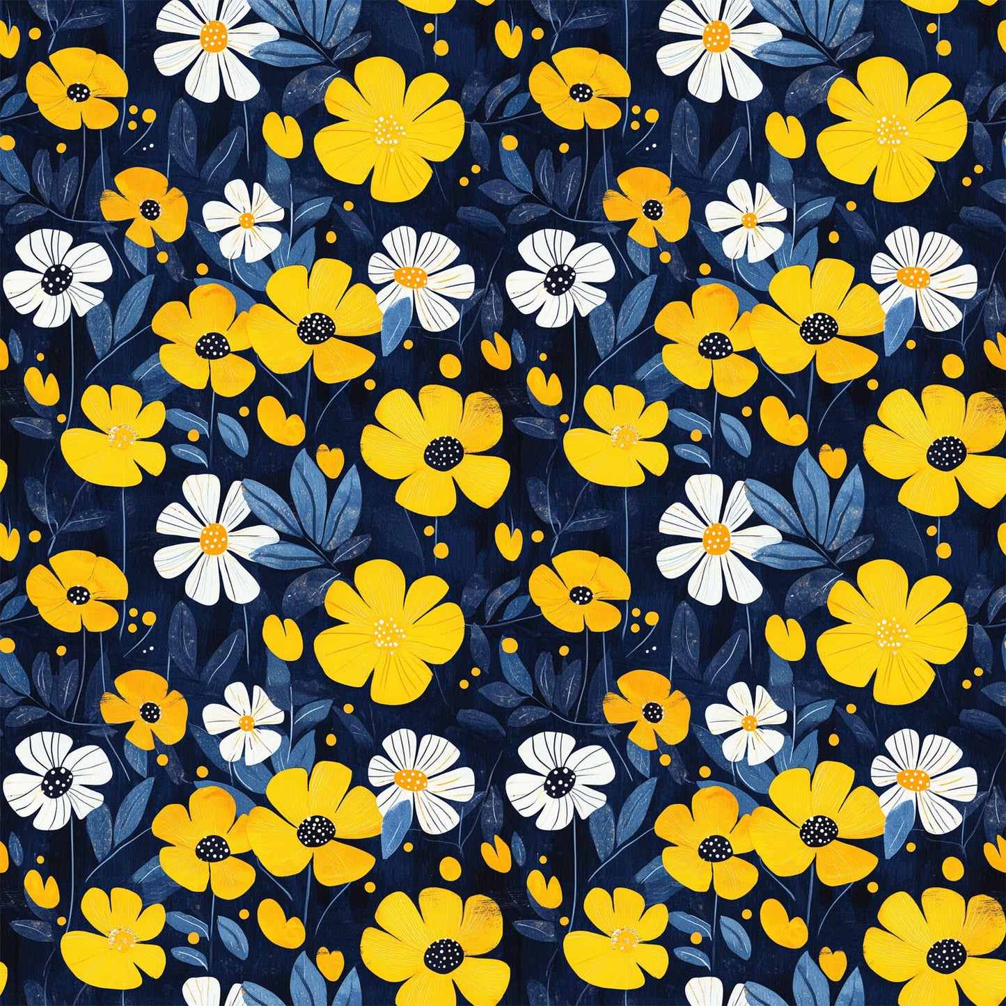 Spring Rain Umbrellas Pattern 6 Quilting Cotton Fabric