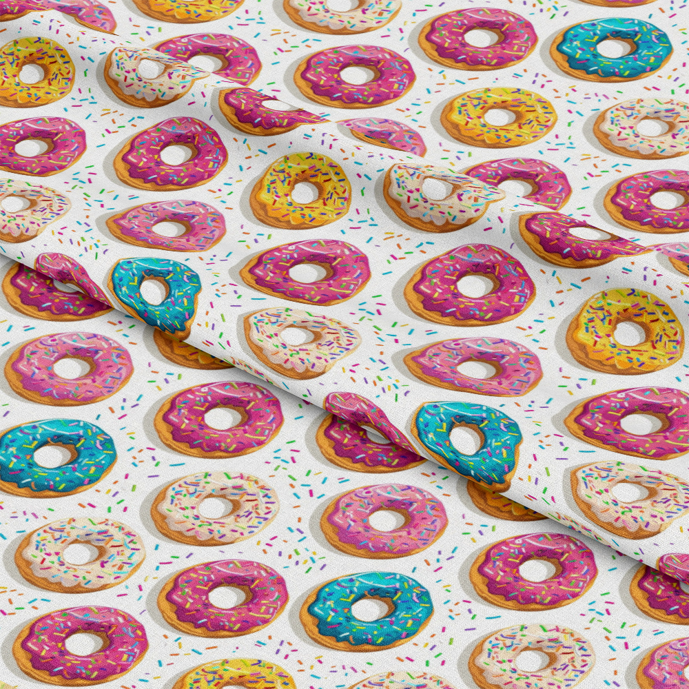 Sprinkle Donuts Pattern 12 Quilting Cotton Fabric