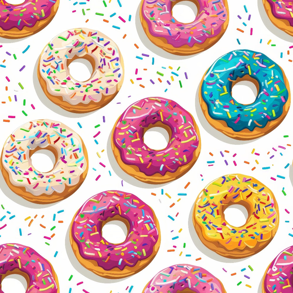 Sprinkle Donuts Pattern 12 Quilting Cotton Fabric