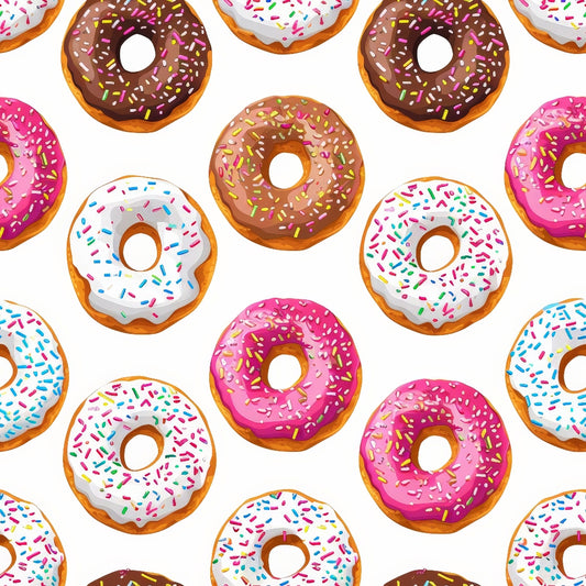 Sprinkle Donuts Pattern 7 Quilting Cotton Fabric