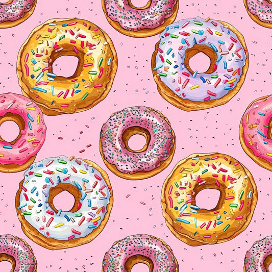 Sprinkle Donuts Pattern 9 Quilting Cotton Fabric