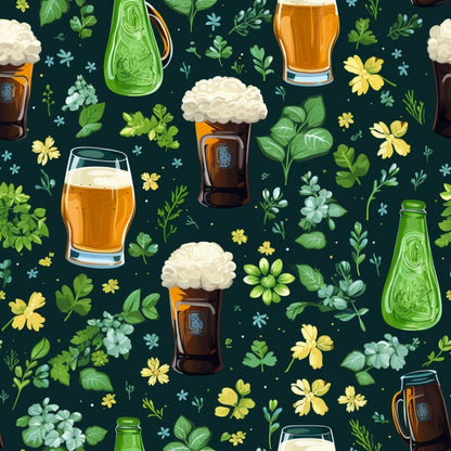 St. Patrick's Day Glam Pattern 12 Quilting Cotton Fabric