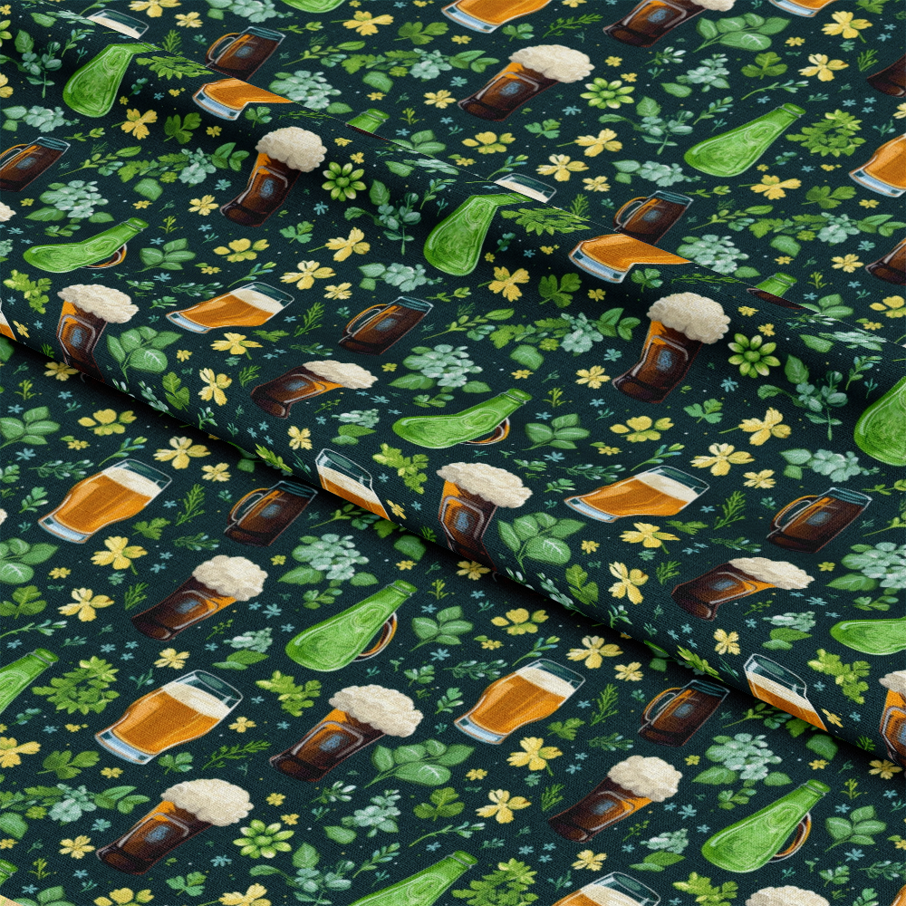 St. Patrick's Day Glam Pattern 12 Quilting Cotton Fabric