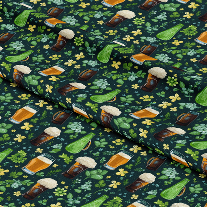 St. Patrick's Day Glam Pattern 12 Quilting Cotton Fabric