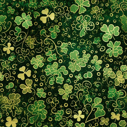 St. Patrick's Day Glam Pattern 24 Quilting Cotton Fabric