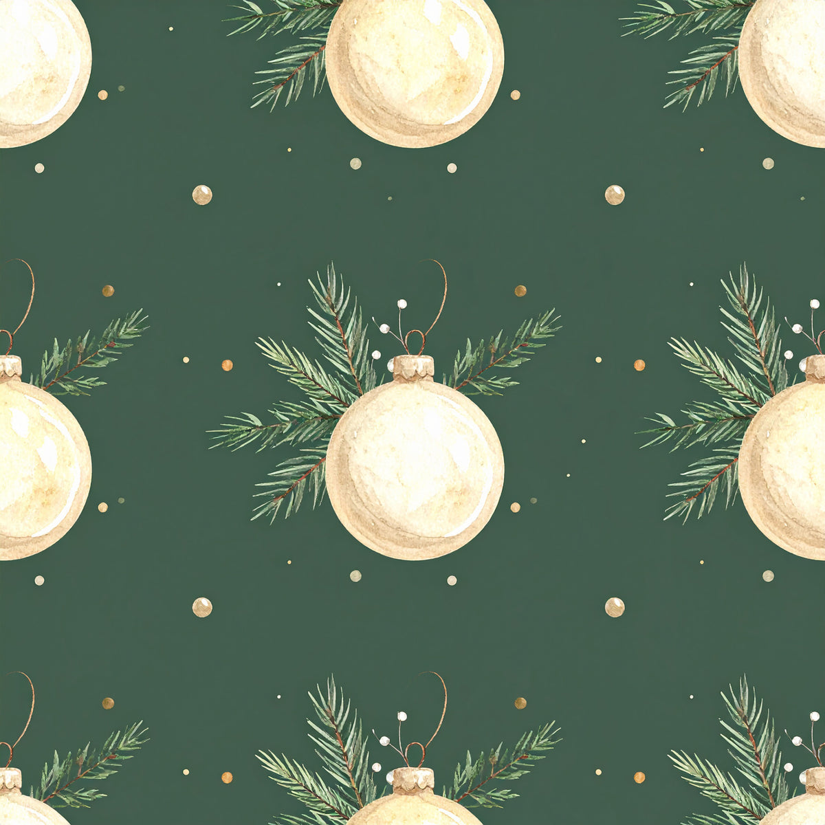 Starlit Xmas Elegance Pattern 20 Quilting Cotton Fabric