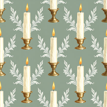 Starlit Xmas Elegance Pattern 28 Quilting Cotton Fabric