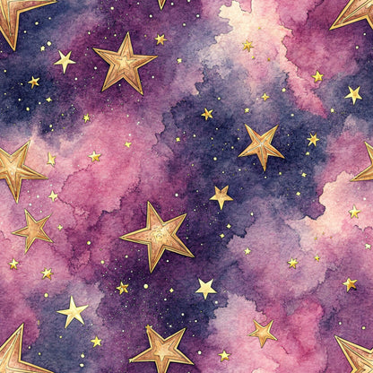 Starry Purple Skies Pattern 17 Quilting Cotton Fabric