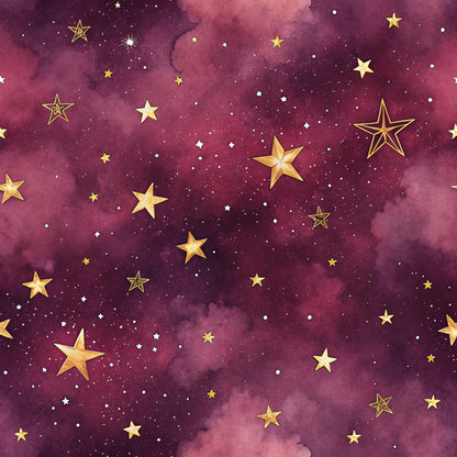 Starry Purple Skies Pattern 21 Quilting Cotton Fabric