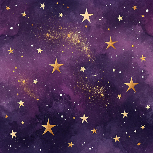 Starry Purple Skies Pattern 7 Quilting Cotton Fabric
