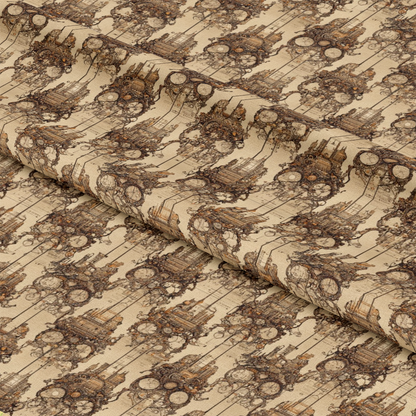Steampunk Pipes Pattern 8 Quilting Cotton Fabric