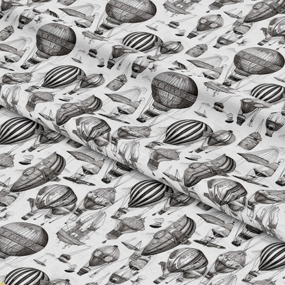 Steampunk Pipes Pattern 9 Quilting Cotton Fabric