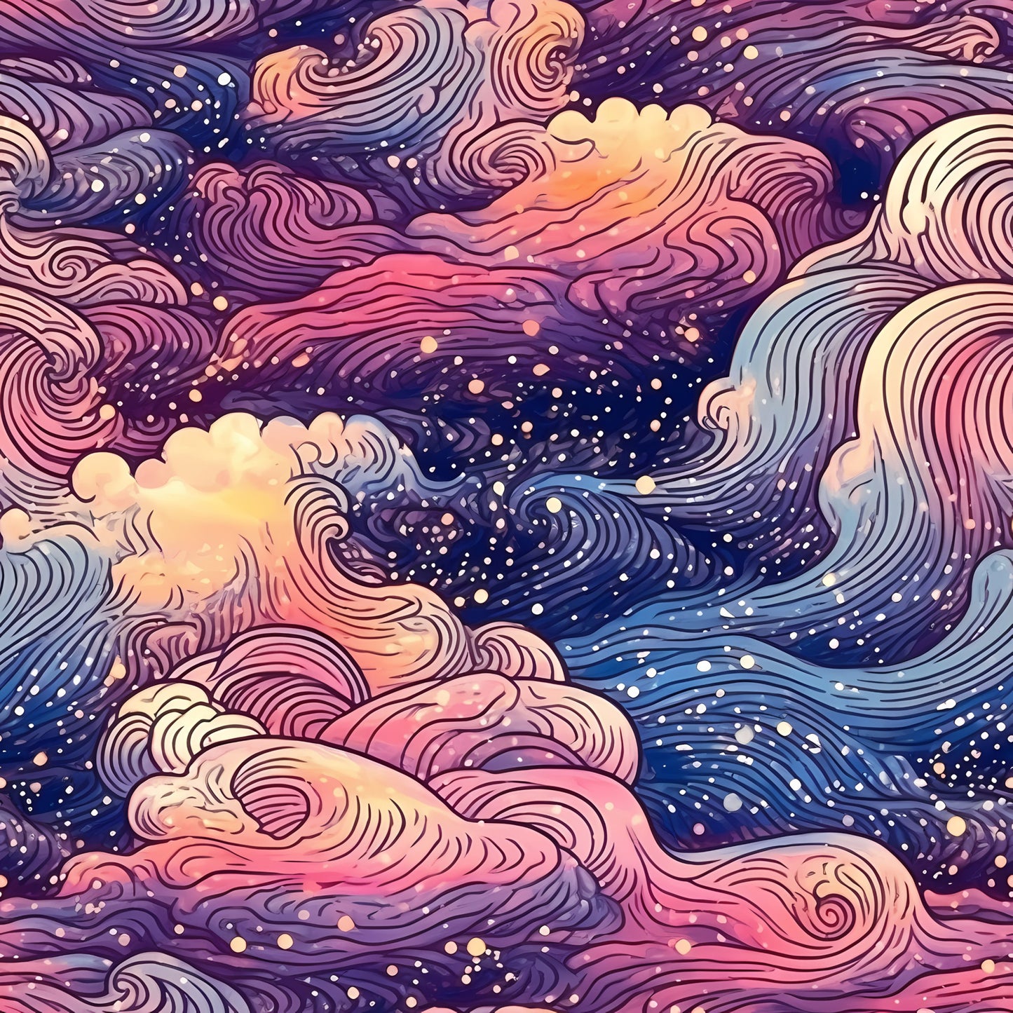 StellarCosmos Pattern 17 Quilting Cotton Fabric