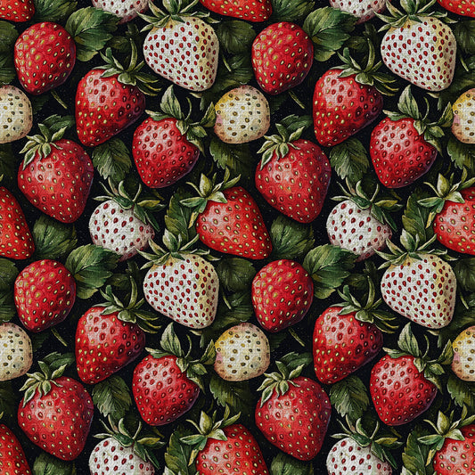 Strawberry Blooms Pattern 13 Quilting Cotton Fabric