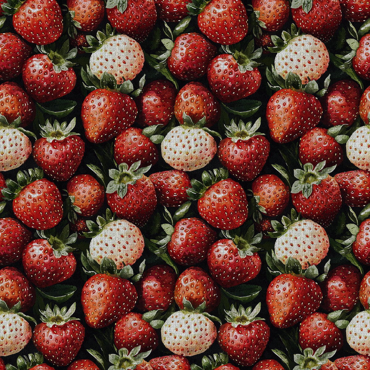 Strawberry Blooms Pattern 17 Quilting Cotton Fabric