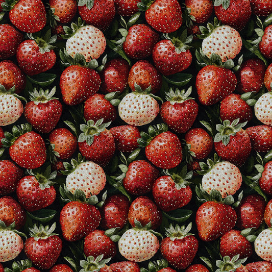 Strawberry Blooms Pattern 17 Quilting Cotton Fabric