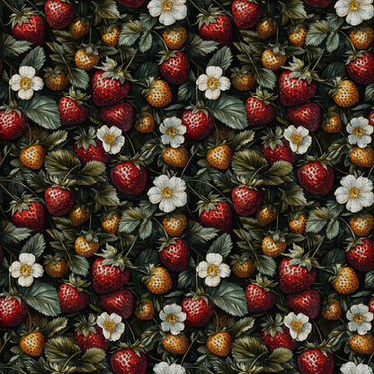 Strawberry Blooms Pattern 2 Quilting Cotton Fabric
