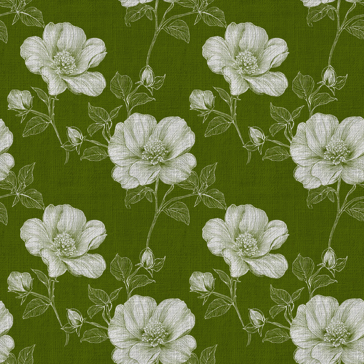 Strawberry Blooms Pattern 5 Quilting Cotton Fabric