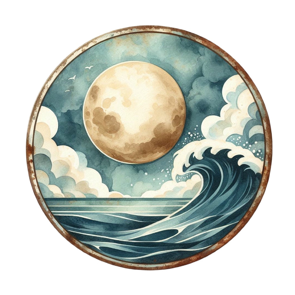 Summer Beach Round Fabric Panel 34