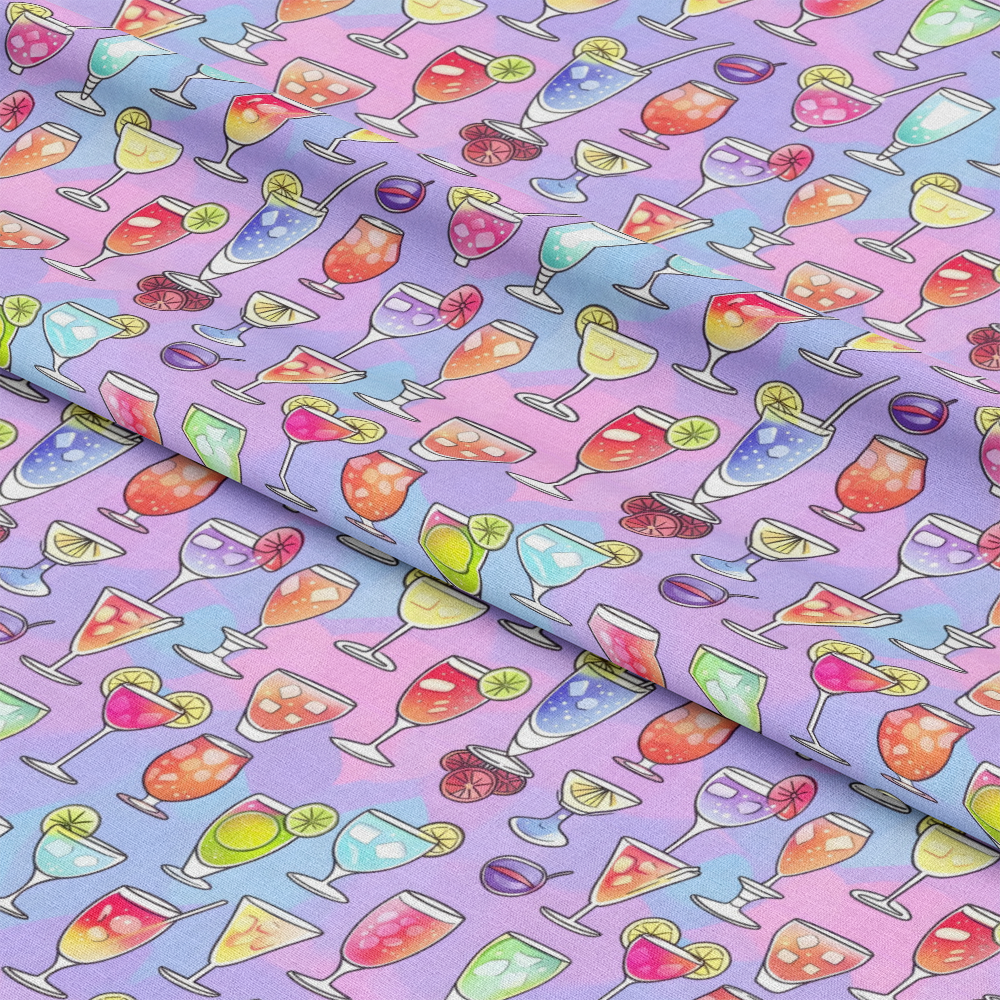 Summer Cocktails Pattern 12 Quilting Cotton Fabric