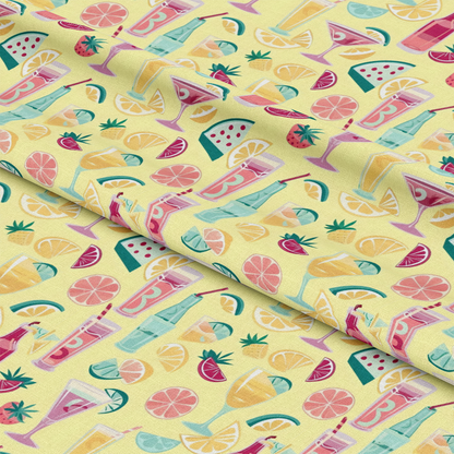 Summer Cocktails Pattern 6 Quilting Cotton Fabric
