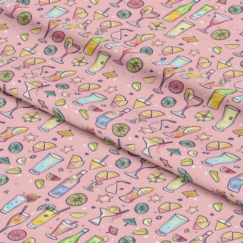 Summer Cocktails Pattern 7 Quilting Cotton Fabric