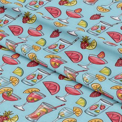 Summer Cocktails Pattern 8 Quilting Cotton Fabric