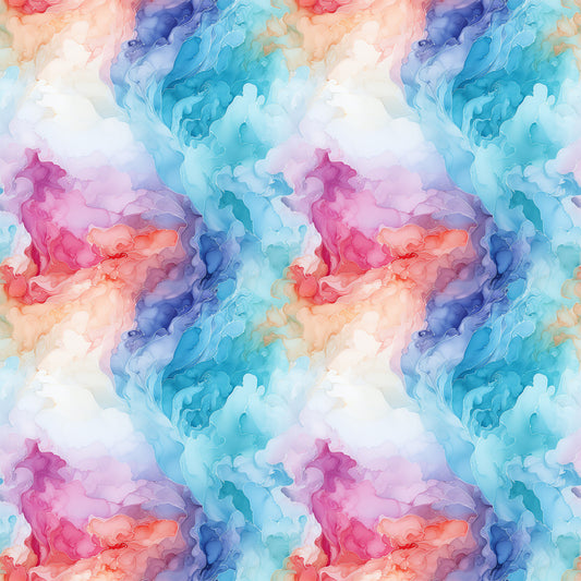 Summer Colored Marble Pattern 1 Quilting Cotton Fabric