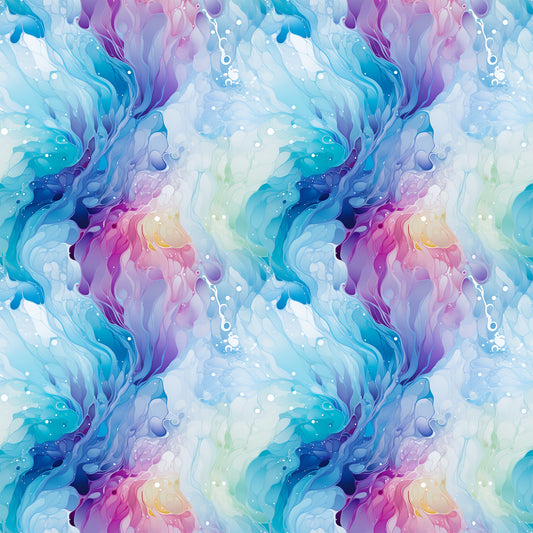 Summer Colored Marble Pattern 10 Quilting Cotton Fabric