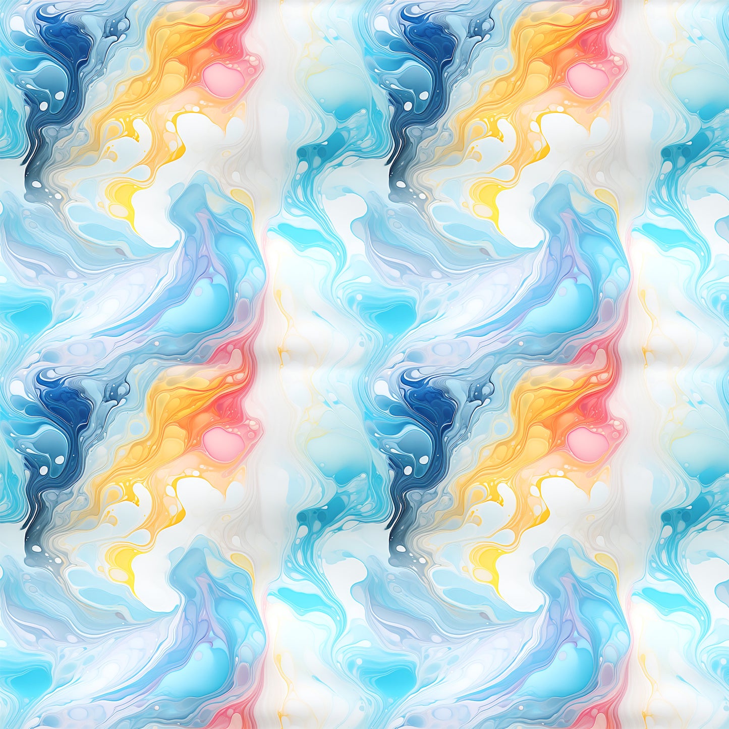 Summer Colored Marble Pattern 11 Quilting Cotton Fabric
