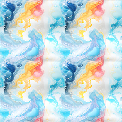 Summer Colored Marble Pattern 11 Quilting Cotton Fabric