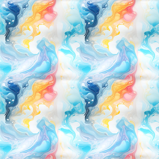Summer Colored Marble Pattern 11 Quilting Cotton Fabric
