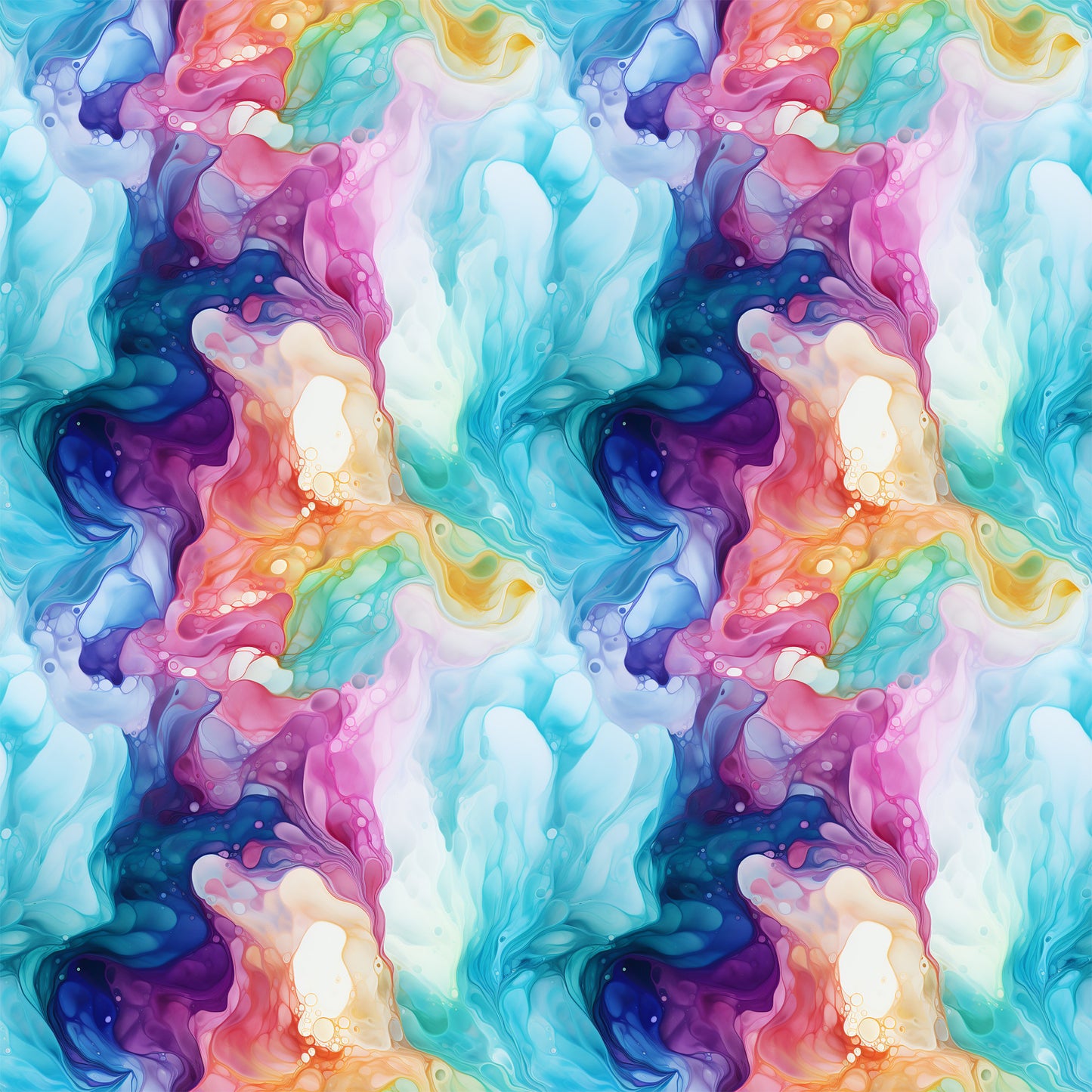 Summer Colored Marble Pattern 12 Quilting Cotton Fabric