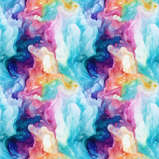 Summer Colored Marble Pattern 12 Quilting Cotton Fabric