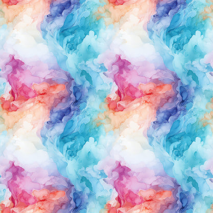Summer Colored Marble Pattern 1 Quilting Cotton Fabric