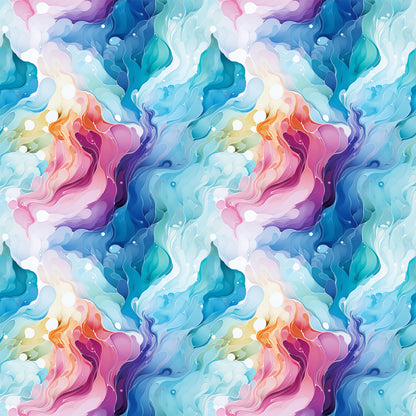 Summer Colored Marble Pattern 2 Quilting Cotton Fabric