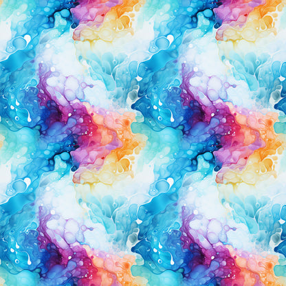 Summer Colored Marble Pattern 4 Quilting Cotton Fabric