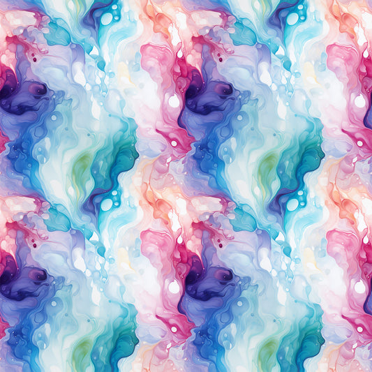 Summer Colored Marble Pattern 6 Quilting Cotton Fabric