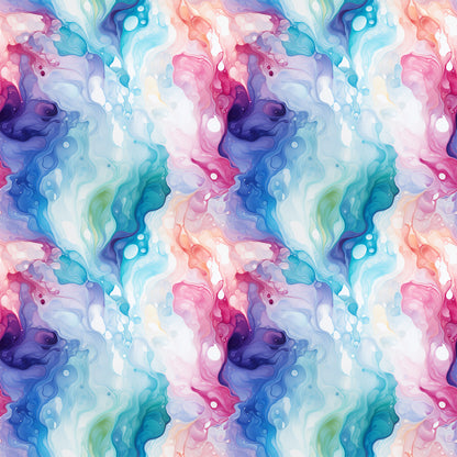 Summer Colored Marble Pattern 6 Quilting Cotton Fabric