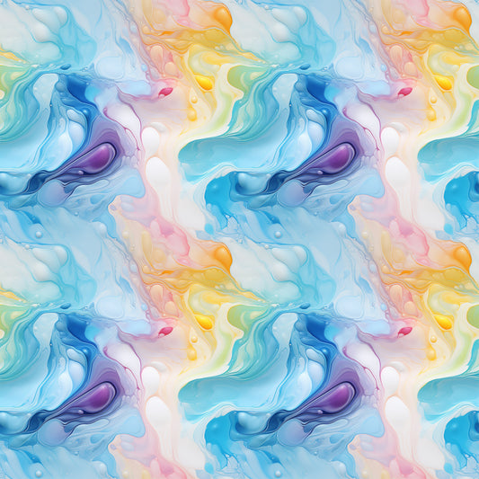 Summer Colored Marble Pattern 8 Quilting Cotton Fabric