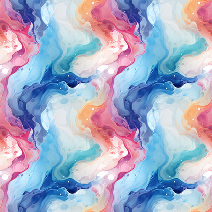 Summer Colored Marble Pattern 9 Quilting Cotton Fabric