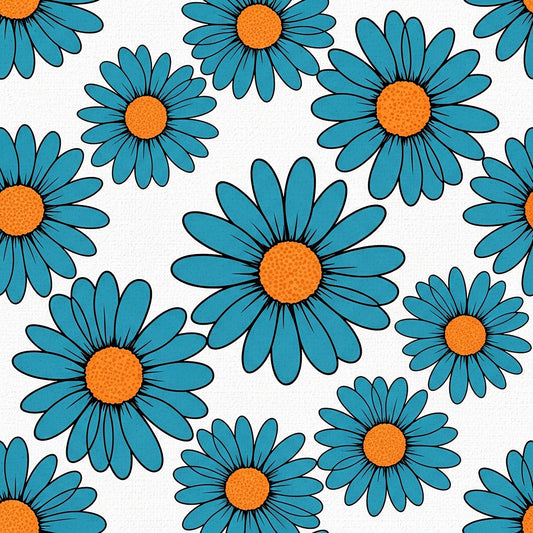 Summer Floral Pattern 1 Quilting Cotton Fabric