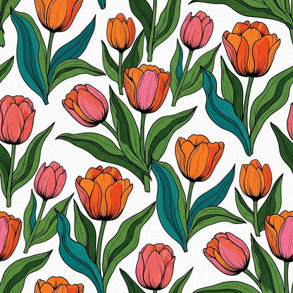 Summer Floral Pattern 10 Quilting Cotton Fabric
